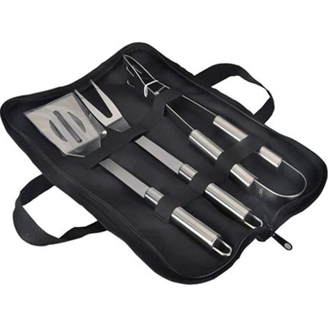 royaluxe - Outil de Barbecue, Acier Inoxydable Barbecue Outils Ensembles ustensile de Cuisine Set BBQ Grill Outils kit Accessoires Barbecue 3810.75cm 3Pcs (1/5)