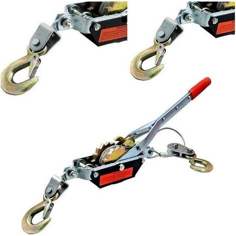 Paranco Verricello Argano Manuale Gancio Traino 4 Ton 4000 KG Fune Cavo Acciaio (1/5)