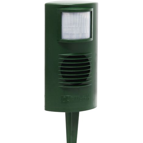 Répulsif à ultrasons pour chats – Zone de couverture 125 m² – Détecteur de mouvement jusqu'à 12 m – Câble 10 m inclus (1/4)