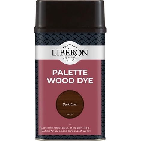 Liberon 126741 Palette Wood Dye Dark Oak 500ml LIBWDPDO500N