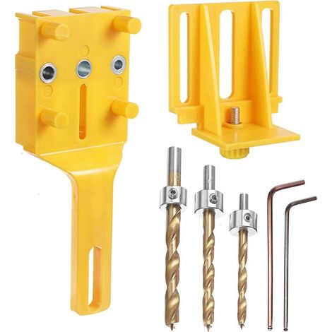6/8 / 10mm trou poinçon à main trou poinçon travail du bois planche verticale perceuse outils de travail du bois (1/5)