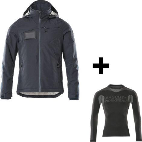 Pack : Veste grand froid MASCOT 18335-231 + Tricot de corps 50563 offert - Noir - S
