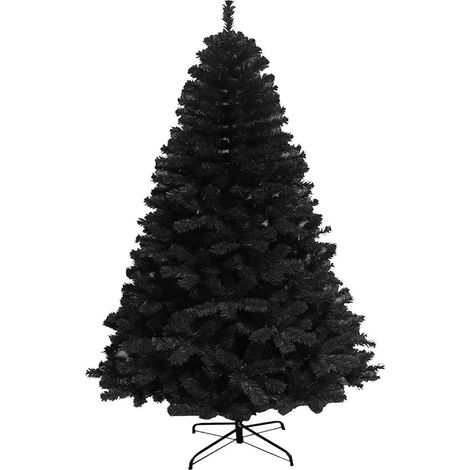 [GEBRAUCHT] B-Ware Shatchi Weihnachtsbaum Kunstbaum Tannenbaum Schwarz Baum Metall Ständer 1,5 M