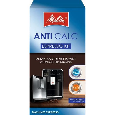 Kit de nettoyage - Melitta - Machines a Expresso - Anti Calc et Perfect Clean - Noir - Grains de café (1/5)