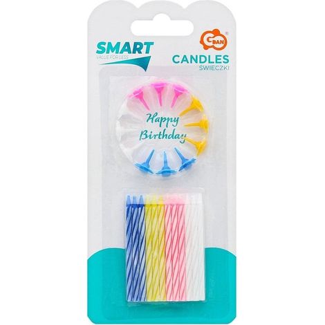Velas de cumpleaños de 6 cm, 24 unidades