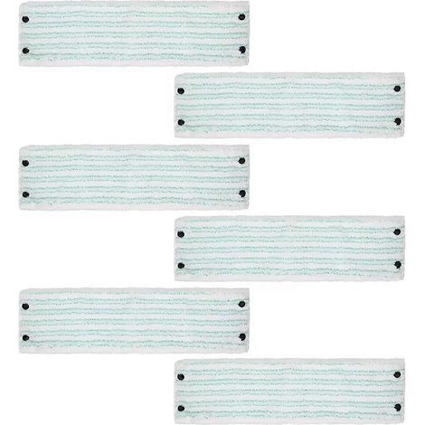 Lingettes plates de rechange pour balai Leifheit Twist M Micro Duo, pour nettoyage à sec et humide, réutilisables, pour tête de balai. (1/5)