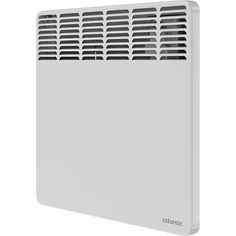 Radiador eléctrico horizontal F617 de 1500 W, caja digital programable, blanco