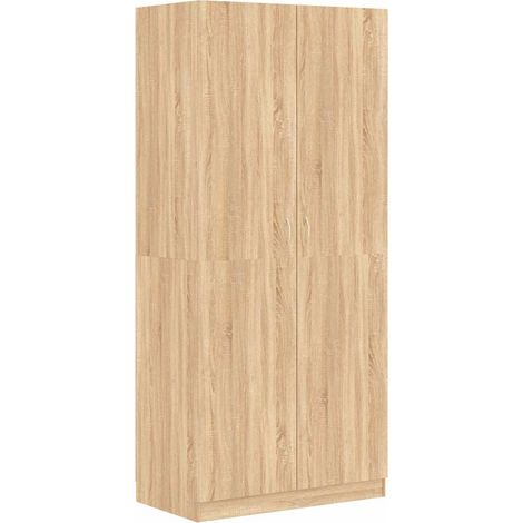 Garde-robe,Armoire Chêne sonoma 90x52x200 cm Bois d’ingénierie CFW53852 (1/5)