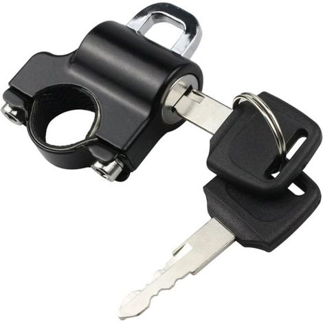 1 candado para casco con 2 llaves, Candado para casco, Candado para casco de bicicleta, Candado para casco de motocicleta (1/5)