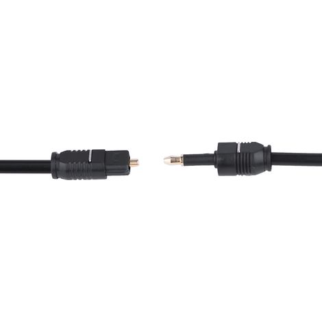 3,5-mm-Digital-optisches Audiokabel, 3 m Glasfaserkabel für digitalen Ton