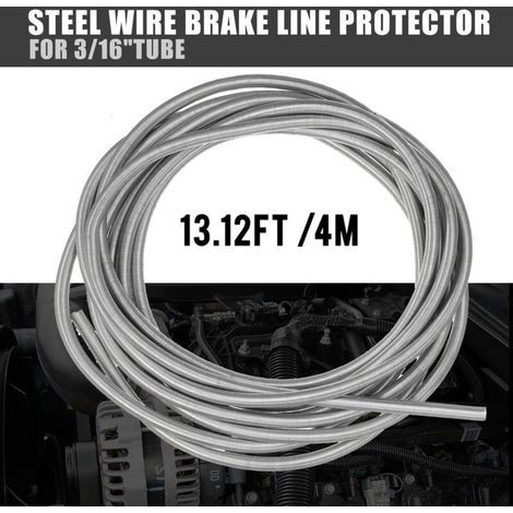 DBBEGK 4 mètres de protection de ligne de frein en acier inoxydable pour tubes 3/16