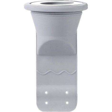 Bonde de sol, bouchon d'étanchéité en silicone pour bonde de lavabo, filtre désodorisant, crépine d'évacuation des eaux usées - gris clair (1/5)
