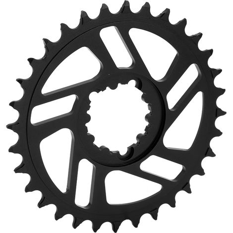 Couronne VTT direct mount 32 dents GXP, décalage 3mm, alliage aluminium noir (1/5)