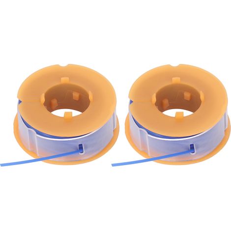 Packung mit 2 blauen Trimmerfadenspulen für BOSCH ART 30, ART 30FA, PRT 30, PRT 30FA Rasenmäher (1/5)