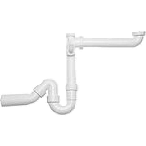 Blanco – Siphon plat 40 mm pour machine à laver – Évacuation efficace – Conçu pour espaces réduits – Diamètre optimisé