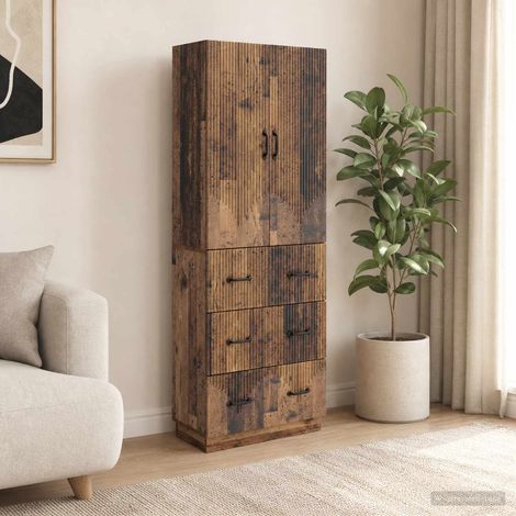 vidaXL Ensemble de Meubles 2 pcs Bois ancien 66 x 34,5 x 87 cm (1/5)