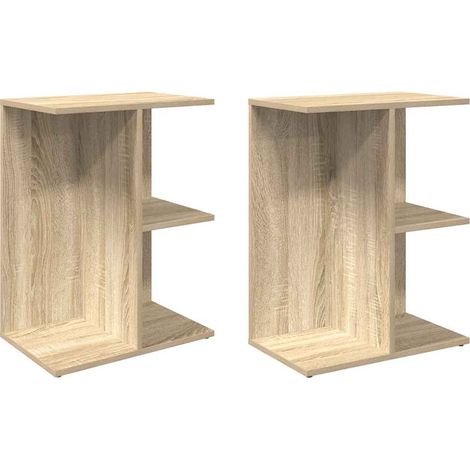 Maison Exclusive - Comodini 2 pz Rovere Sonoma 46,5x29x61 cm in Legno Multistrato