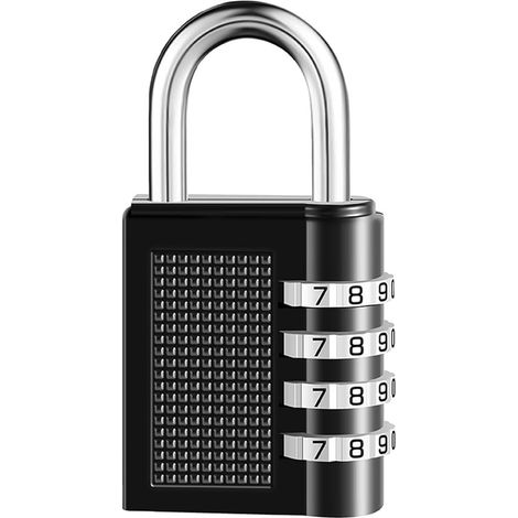 QAZQA Cadenas à Combinaison à 4 Digit,Serrure Combinée,Numero Cadenas Code,Serrure à Combinaison pour Gymnase, école, Portail, Hangar, Garage, Rangement, Casiers à Bagages et Boîte à Outils (1/5)