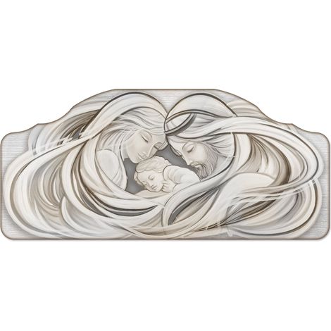 Lupia - Quadro camera da letto CAPEZZALE moderno 50x100 cm SACRA FAMIGLIA 1 MIX