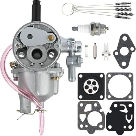 Kit de Reconstruction de carburateur TD33 30 mm pour Kawasaki TD33 TD40 TD43 TD48 CG400 40CC 40-7 débroussailleuse pour 15001-2525, avec Brosse de Nettoyage de Bougie (1/5)
