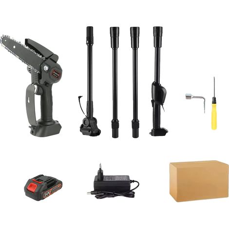 Outil de taille télescopique sans fil, fonctionnalité 2-en-1, moteur puissant, avec 1 batterie, UE-a (1/2)