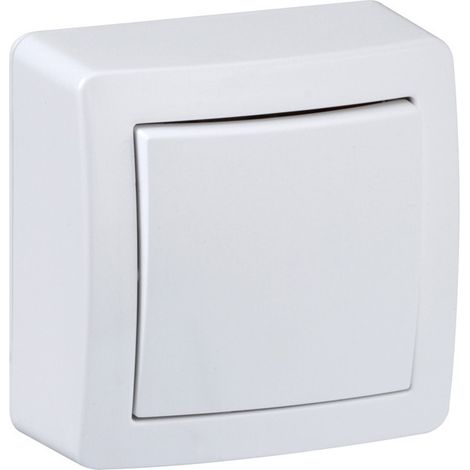 Schneider Electric – Interrupteur va et vient 10A connexion automatique – Mécanisme compact et résistant – Installation en saillie – Bornes traversantes pour repiquage facile