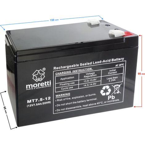 Batteria Moretti UPS MT7.5-12 (1/3)