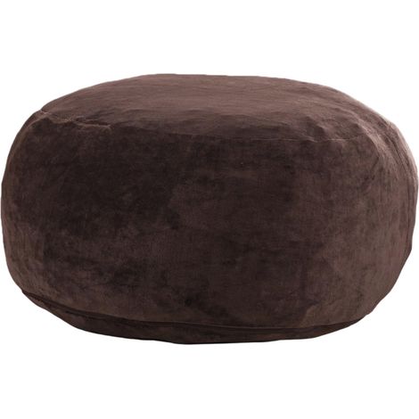 Sillón puff de 90 x 90 x 50 cm marrón, asiento suave y cómodo para adultos HOMVRA (1/5)