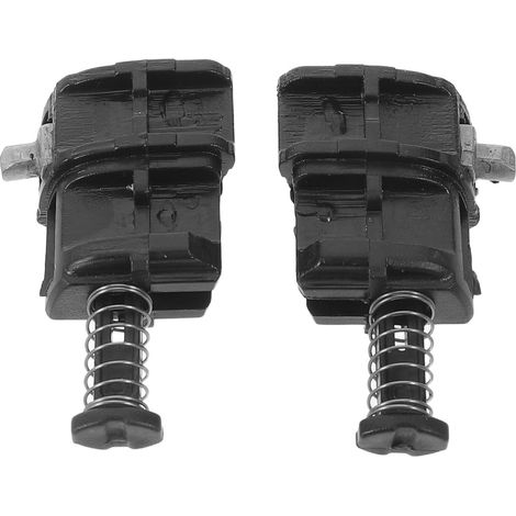 Black PVC Suitcase Lock Accessory for Telescopic Handle, 2 Pieces with Snap Connectors, Smooth Edges, Improved Stability in Stations and Airports (1/5)