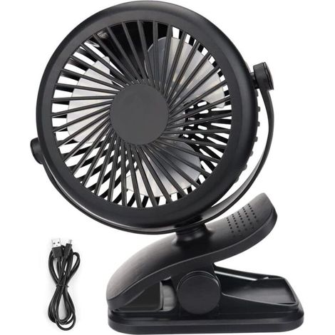 Mini Ventilateur USB, Ventilateur portable silencieux, 360 vitesses rotatives 3 vitesses