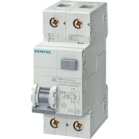Disjoncteur différentiel 2P 20A C 0,03A type AC 6kA 5SU1356-1KK20