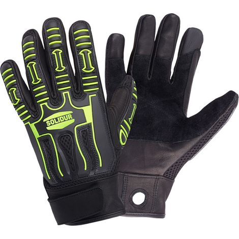 Gants de manutention IMPACT CONTROL – Cuir hydrofuge, protection impacts (1/3)