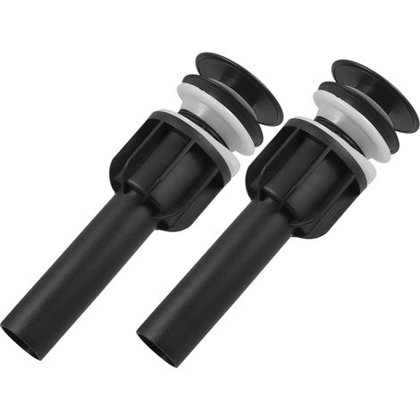 Lot de 2 bouchons en céramique anti obstruction pour lavabo (1/5)