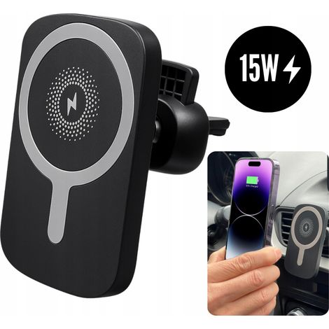 Supporto magnetico MagSafe per caricabatterie da auto per griglia Ring (1/5)