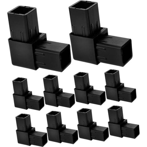 20 connecteurs de tube carré en plastique robuste pour (1/5)