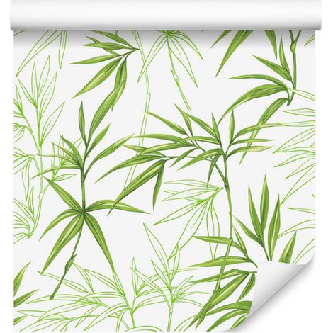 Papier peint à motifs de feuilles pour salon et chambre 50x1000 cm (1/5)