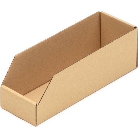 25 Regalkartons 300 x 100 x 100 mm Sortierboxen Lagerboxen Aufbewahrung Wellpappe (1/4)