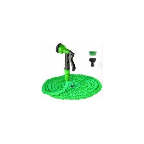 Tuyau d'arrosage extensible de 30 m, tuyau arrosage flexible avec buse de pulvérisation à 8 modes, tuyaux d'arrosage rétractable anti-fuite avec raccords de 1,9 cm, 1,2 cm (1/5)