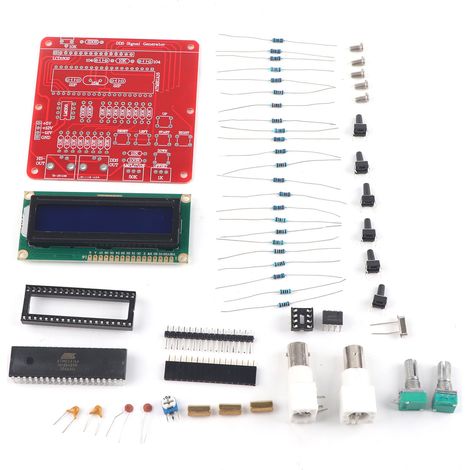 Kit module DIY générateur de signaux DDS, ondes sinusoïdales, triangulaires et pulsées, composants pour montage. (1/5)