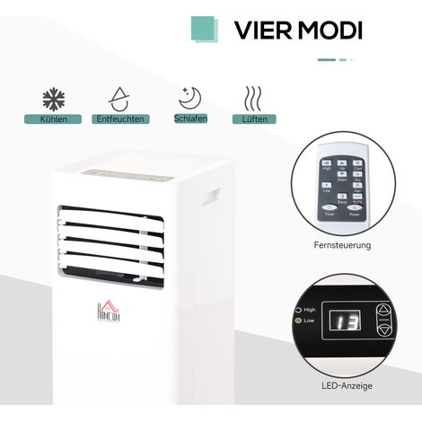 Ventilateur tour à refroidissement par eau : 60W, télécommande, humidification de l'air, minuterie 8h, pour espaces jusqu'à 20 m², noir (Ø30x100,8 cm) (1/5)