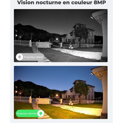 Reolink – Caméra de surveillance WiFi 4K 8MP PTZ – Zoom 6X – Détection humaine/véhicule/animal – Vision nocturne couleur – Suivi automatique — vue 4