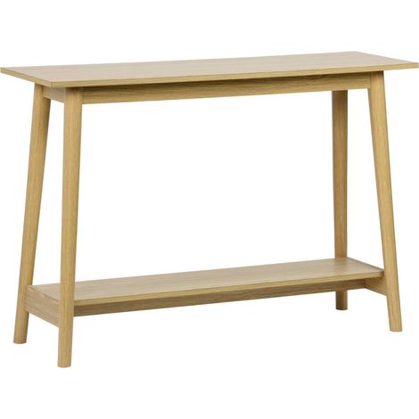 Scandinavian ash-effect console, 1 shelf