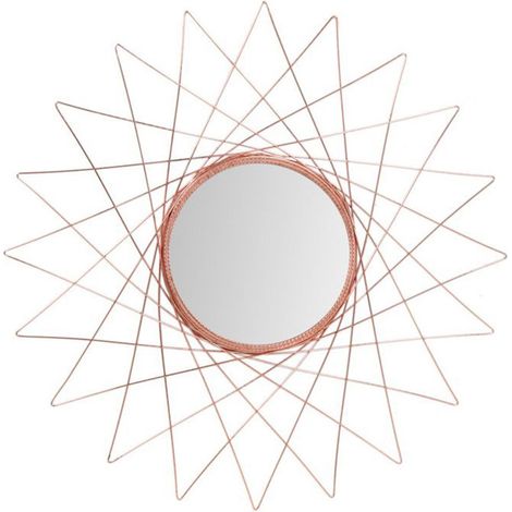 Miroir Mural Déco "Soprano" 79cm Cuivre (1/3)