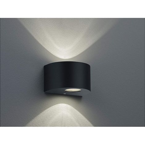 LED Außenwandleuchte ROSARIO Up and Down Light rund in Schwarz (1/5)