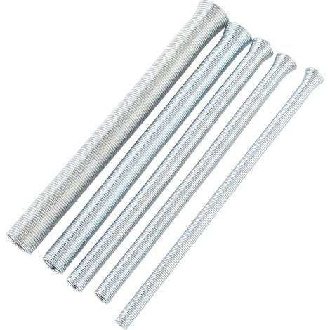 Ortviai Kit de cintrage à ressort pour tubes métalliques – 5 diamètres (6,35 / 7,94 / 9,53 / 12,7 / 15,88 mm), cuivre, laiton, aluminium (1/5)