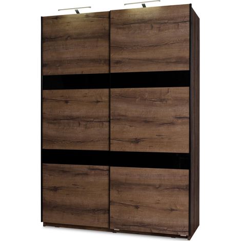 KONSIMO MERO Kleiderschrank, Dunkelbraun (1/4)