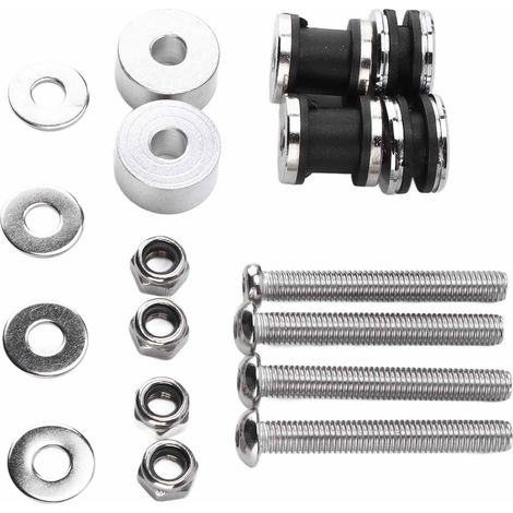 Support Moto Dossier Sissy Bar Amovible Kit de Fixation Remplaçant pour FXST FXSTB 1987-1999 (1/5)