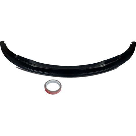 Divisorio paraurti anteriore, design aerodinamico, materiale resistente, nero lucido (1/2)