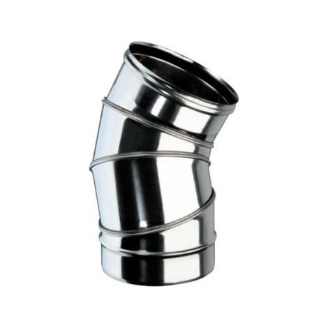 Coude réglable en acier inoxydable 0-90 degrés dm 100 mm