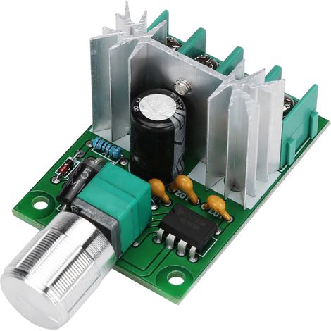 Régulateur de vitesse variable continu haute puissance 6V-12V 6A PWM pour moteur CC (1/5)